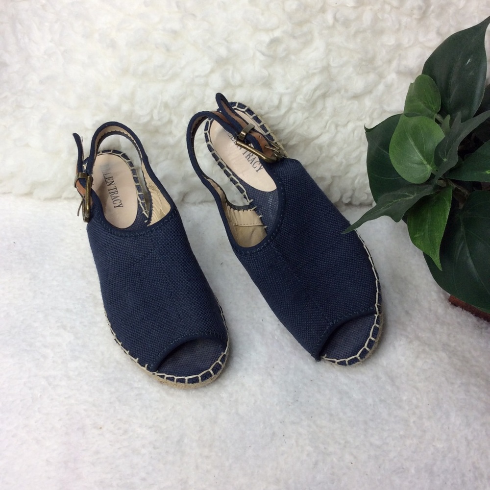 Ellen Tracy Kameo Slingback Espadrille Sz 7.5 - Picture 2 of 7